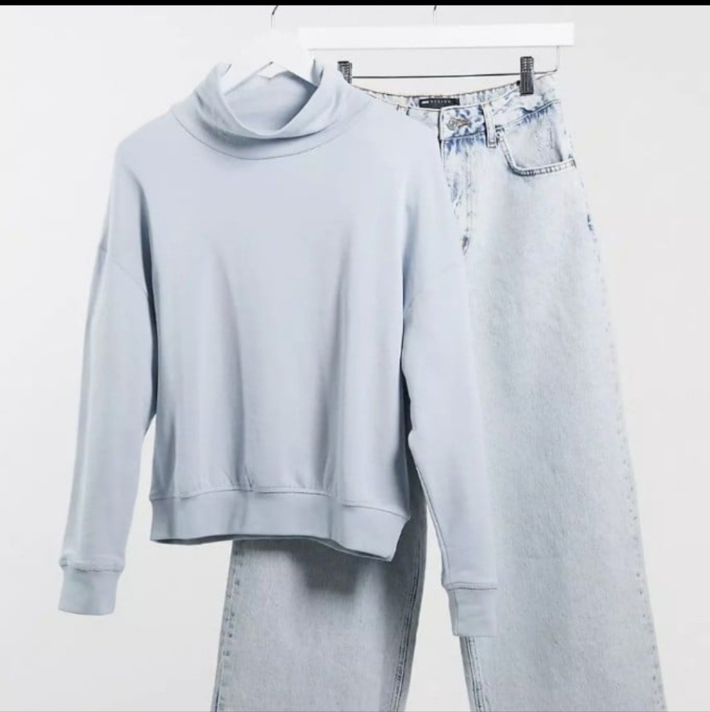 Asos Lindex maternity jogger set in baby blue